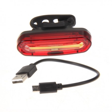 Lampa rowerowa DZIEŃ / NOC dwukolorowy led COB port USB
