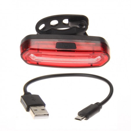 Lampa rowerowa DZIEŃ / NOC dwukolorowy led COB port USB