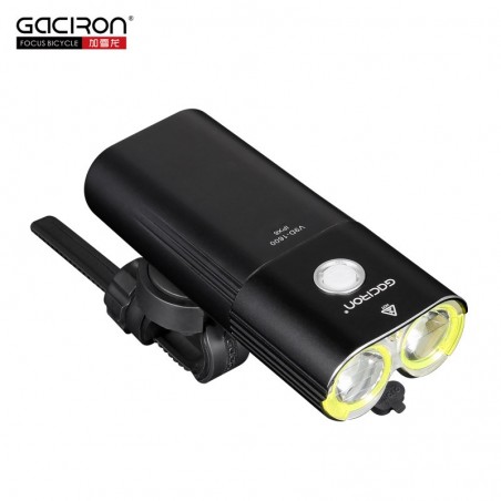 Lampa rowerowa GACIRON V9D-1600 2xCree XML2 port USB Power Bank + lampa tył GACIRON W05 Gratis !